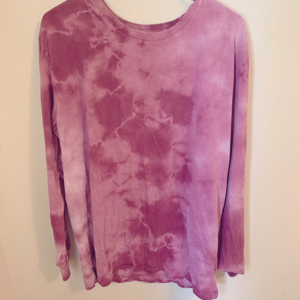 Marble pattern long sleeve